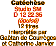 Catchse Studio SM D 12 22.35 (puis) 12 titres interprts