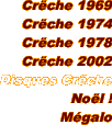 Crche 1969 Crche 1974 Crche 1978 Crche 2002